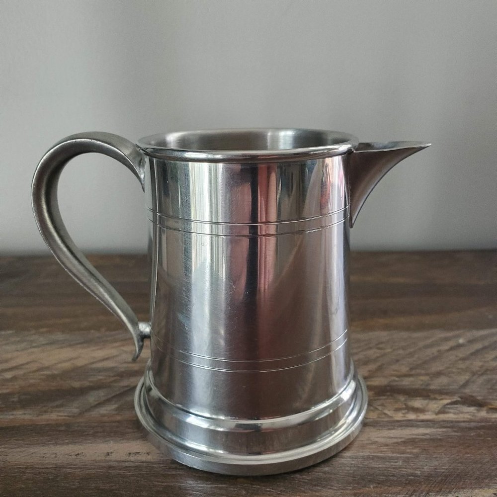 Woodbury Pewterers Small Tavern Pitcher - Holds 10 ounces - Made in USA